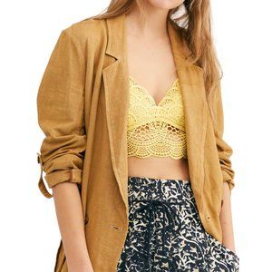 NWT Free People Charley Linen Blend Blazer